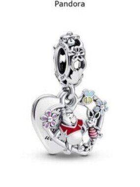 Pandora Disney Winnie the Pooh & Piglet Double Dangle Charm